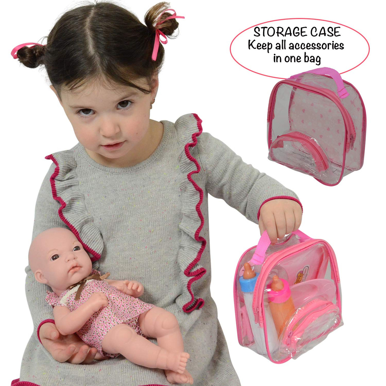 The New York Doll Collection Baby Doll Feeding & Caring Accessory Set