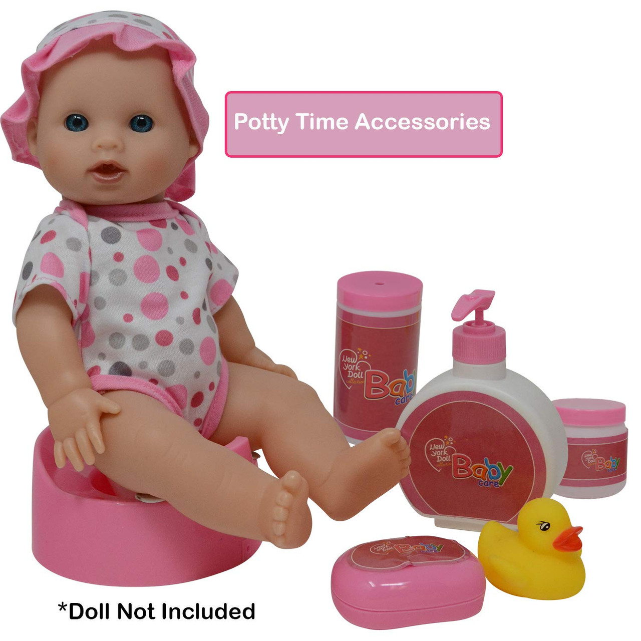 Baby Doll Feeding Changing Potty Toy Bag Set 28 Accessories – Toys