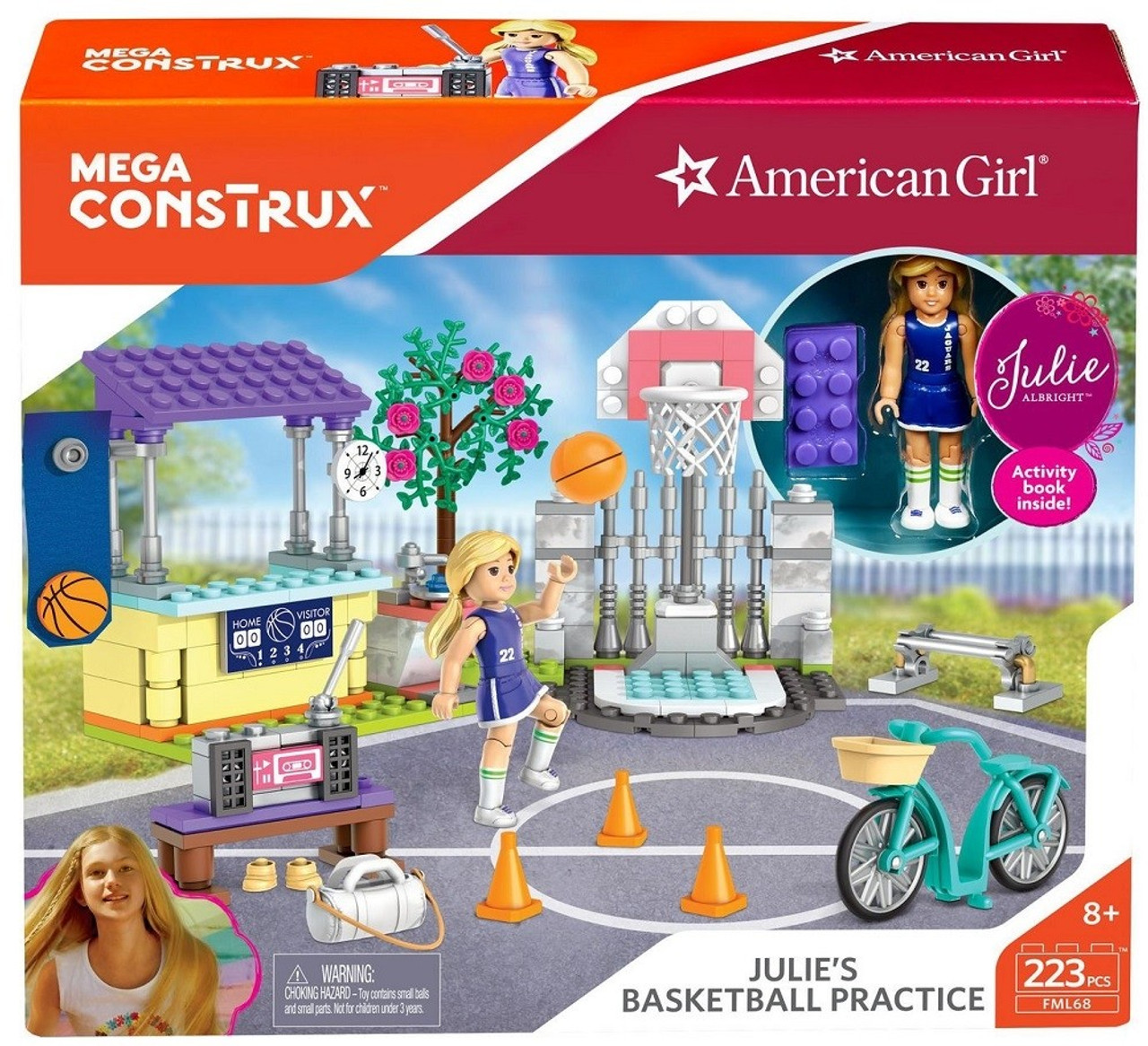 mega construx american girl julie's basketball practice