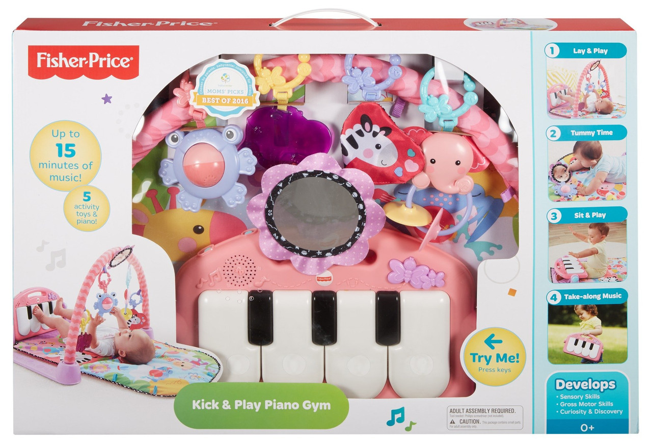 fisher price piano gym pink