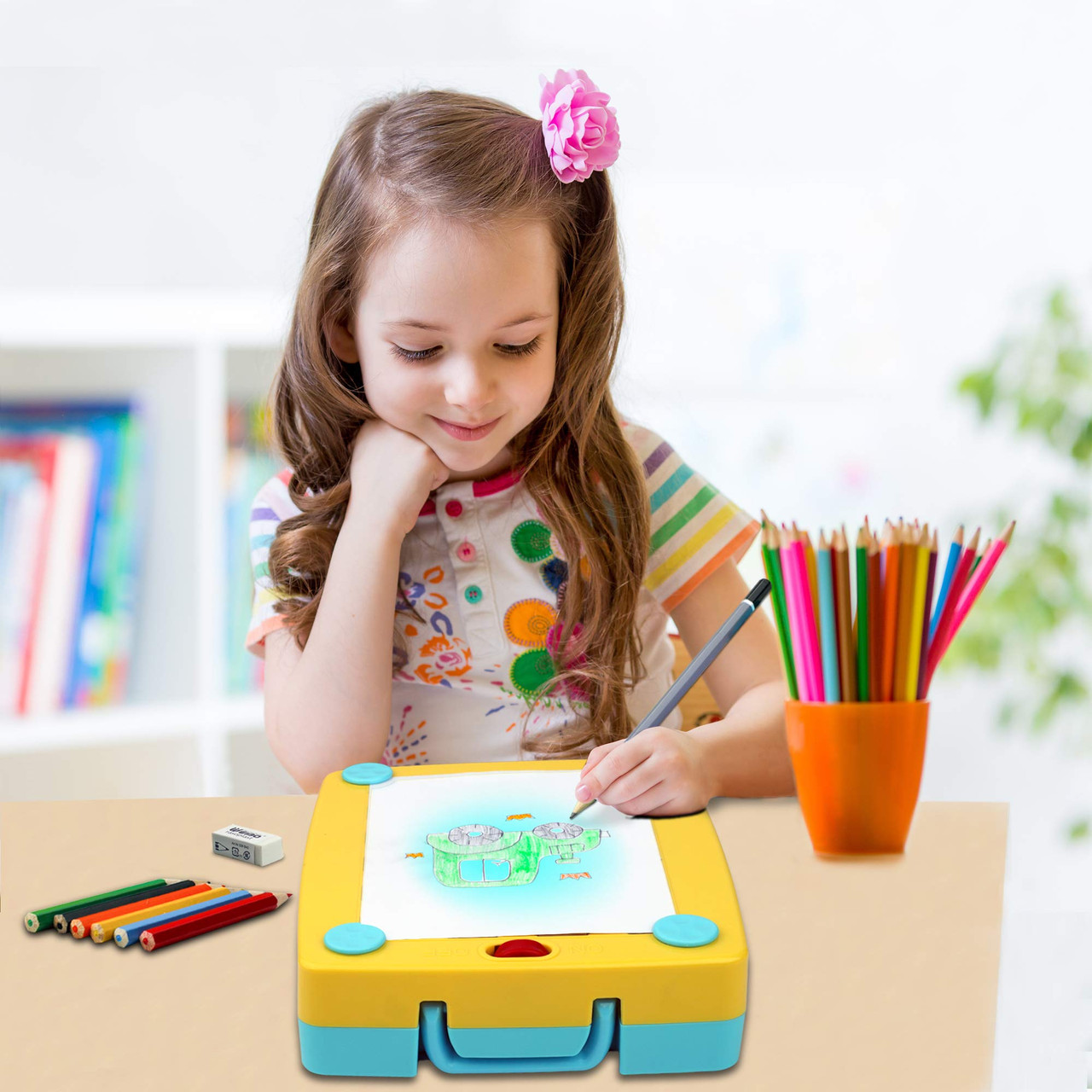 Playkidiz Colorate Jr. Light Up Tracing Tablet, Creative Coloring Pad for  Boys and Girls, Perfect Fun Birthday Gift for Kids Of All Ages - Toys 4 U