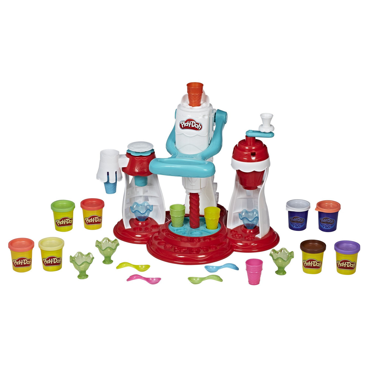 Play-Doh Kitchen Creations Ultimate Swirl Ice Cream Maker Play Food Set with Non-Toxic Colors