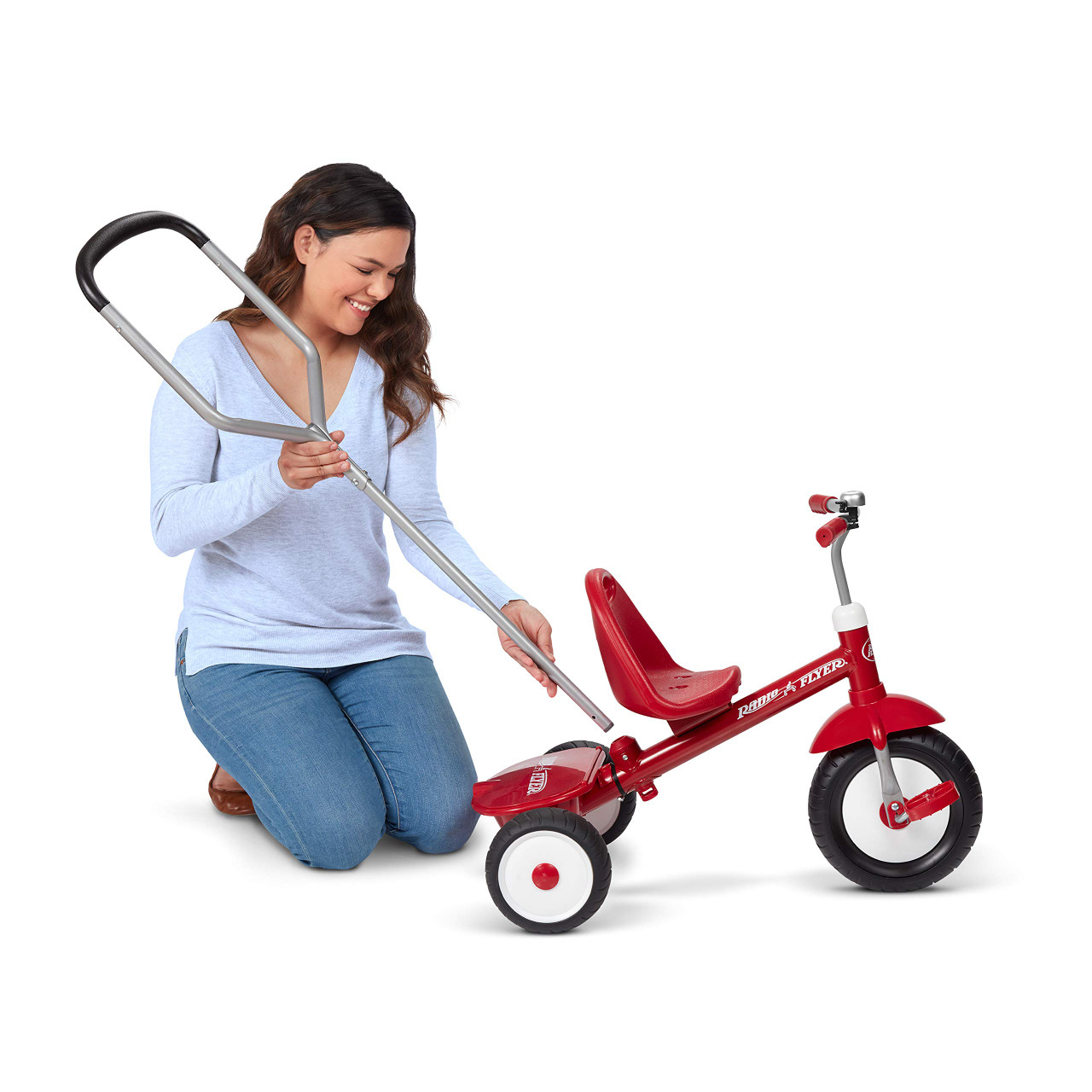 deluxe steer and stroll trike