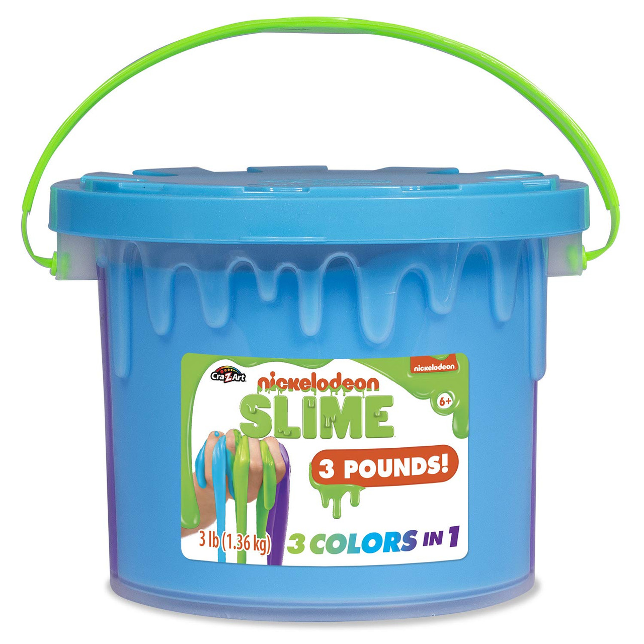 Cra-Z-Art Nickelodeon Slime Tri Color 48 oz Tub, Multicolor - Toys 4 U