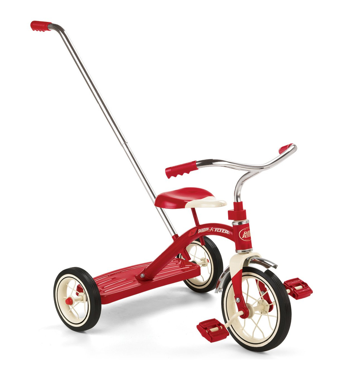 Radio Flyer Classic Tricycle with Push Handle, Red - Toys 4 U