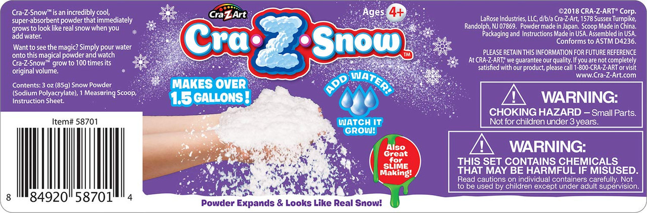 2 Packs Of Amazing Super Snow Powder - NEW