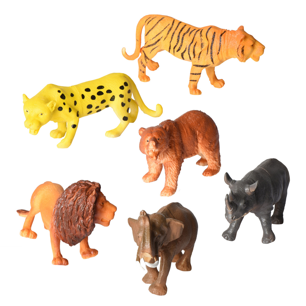 YISKY Figurine Animaux Jungle Set, 12 Pièces Figures Animales, Jeux  Figurine Animaux, Ensemble de Jouets d'animaux de Jungle, Jungle Zoo  Animals