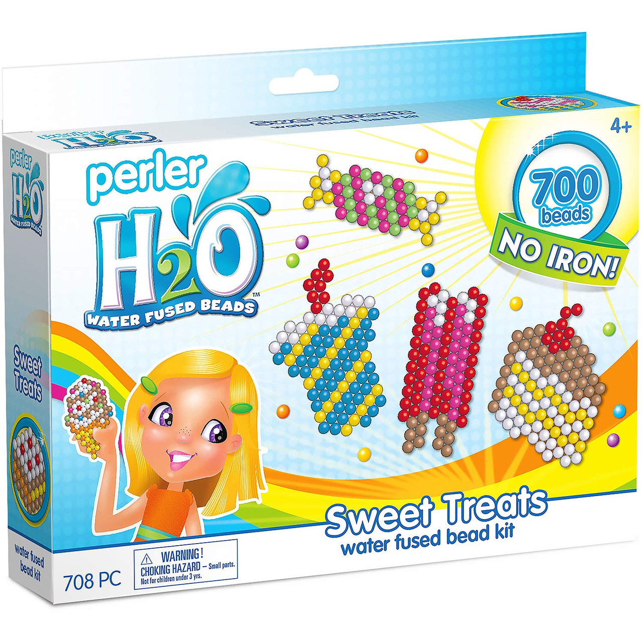 Perler H20 Water Fuse Beads Sweet Treats Kids Craft Activity Kit