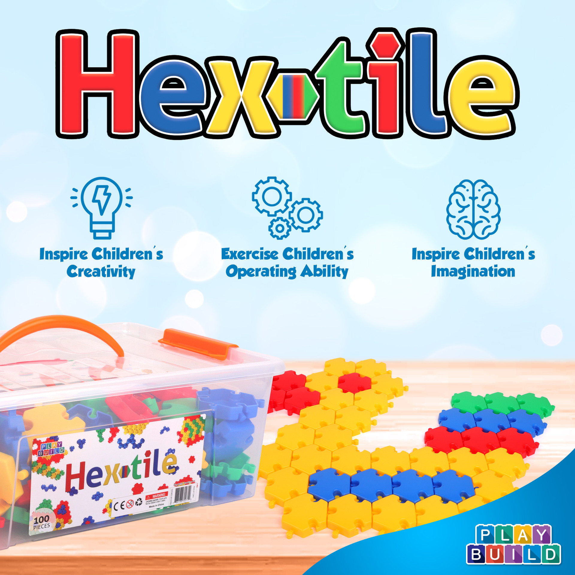 Play Build Baby Toys and Toddler Toys, Fun Snaps Connecting Toy