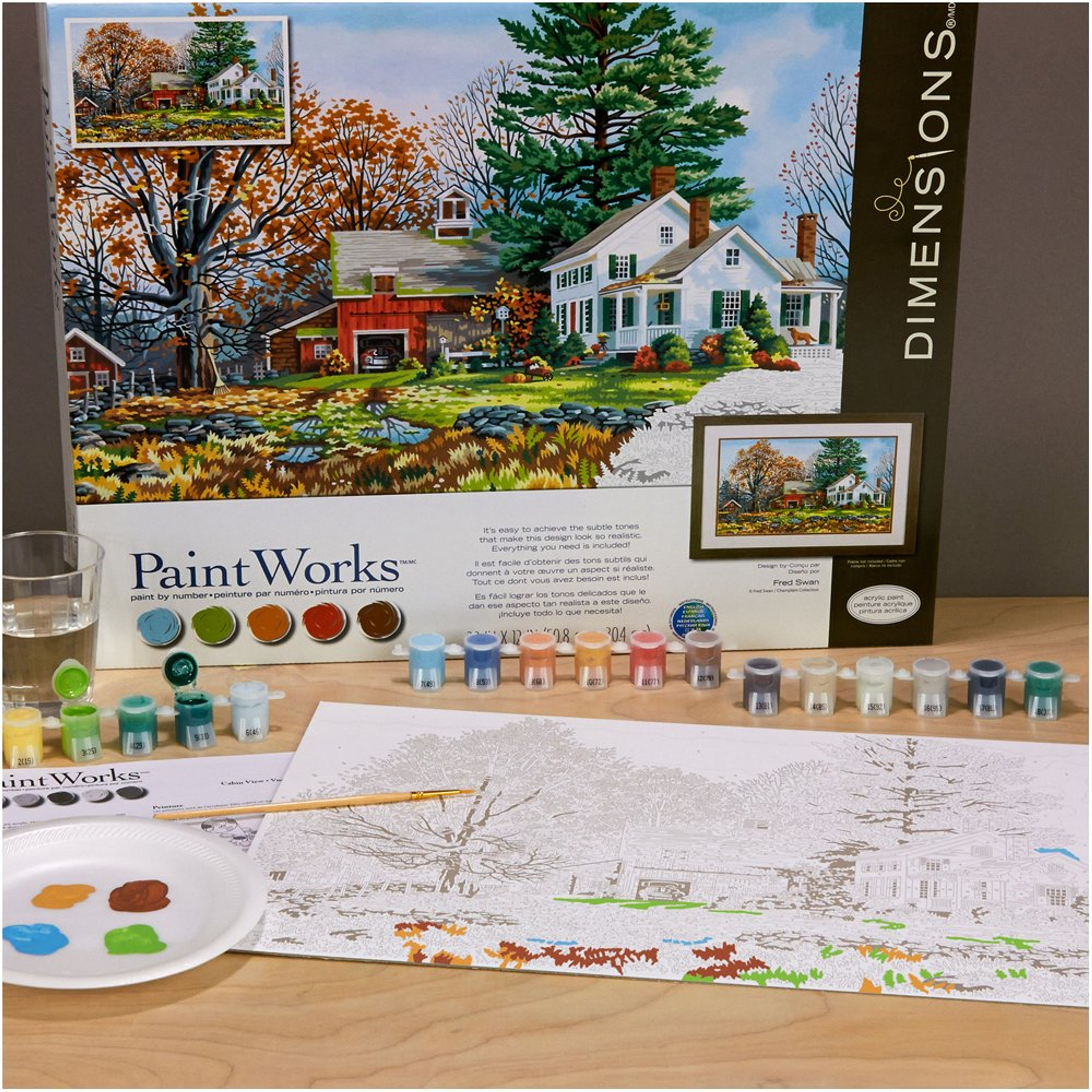 Dimensions Precious Days Paint by Numbers for Adults, 20'' W x 12'' L