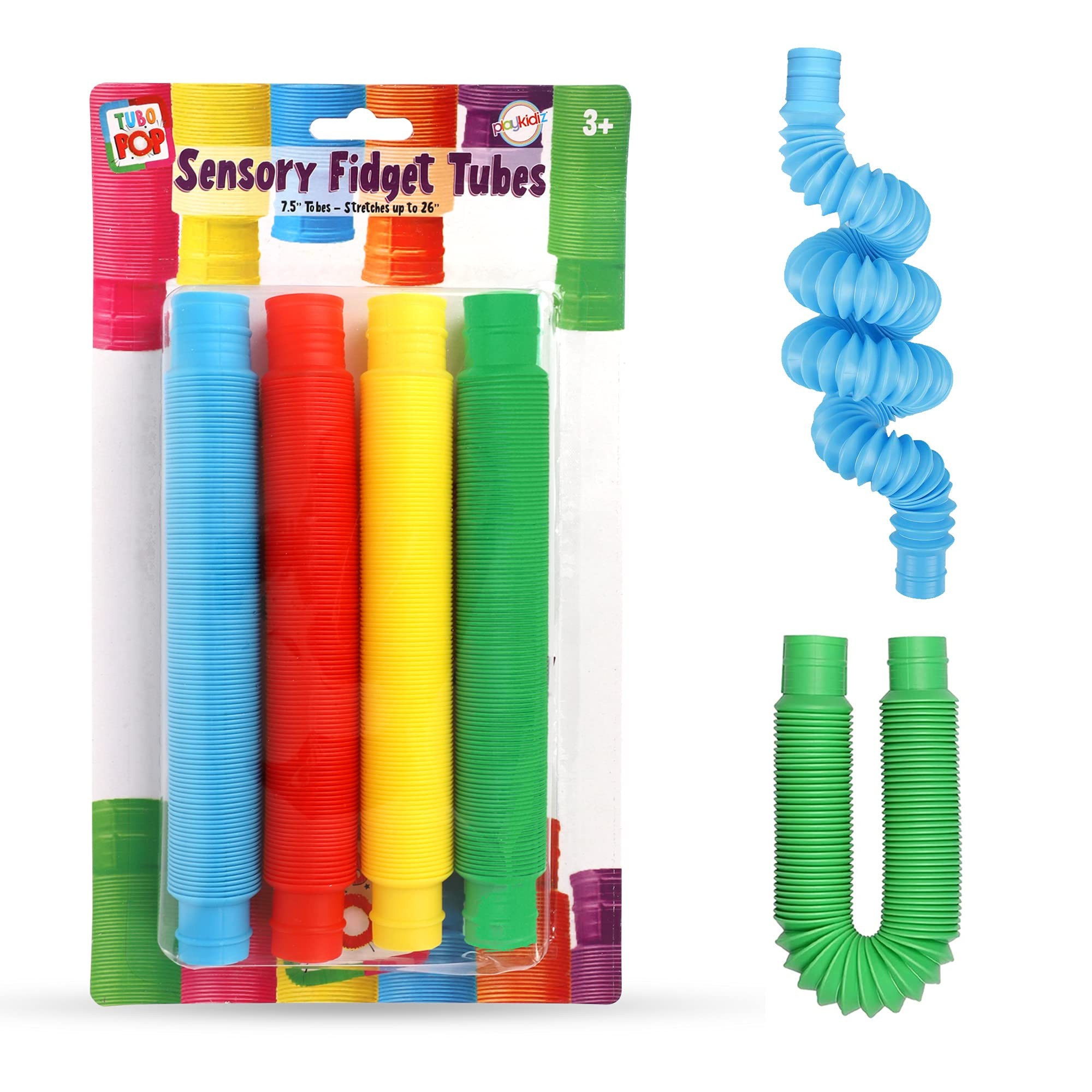 Playkidiz Pop Tubes Sensory Toys, Fine Motor Skills Toddler Toys