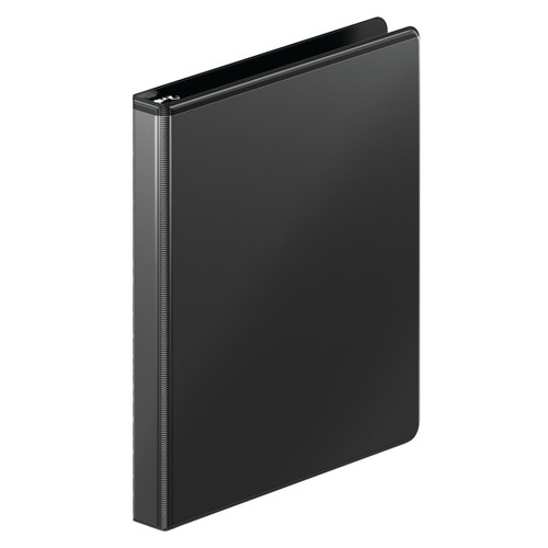 Wilson Jones Ultra Duty Round Ring Binder with Extra Durable Hinge, 1/2", Black (W87912PP3) (W87912PP3)