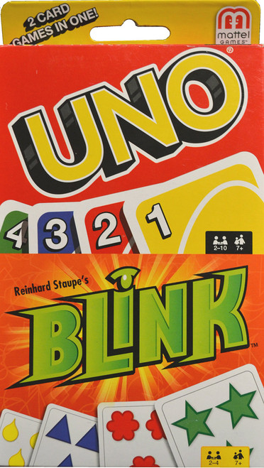 UNO Classic Reinhard Staupe's Blink Card Game Bundle 2 Game Pack