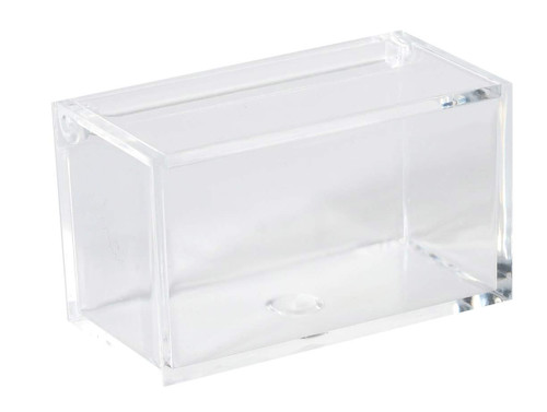 Lucite Plastic Storage Organizer Box - Best for Organizing Beauty Products and Accessories 3.35''x1.77''x1.97''  (6 Pack)