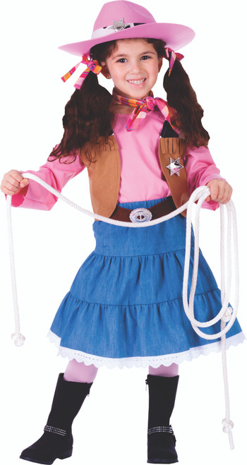 Attractive Junior Cowgirl Costume by Dress Up America