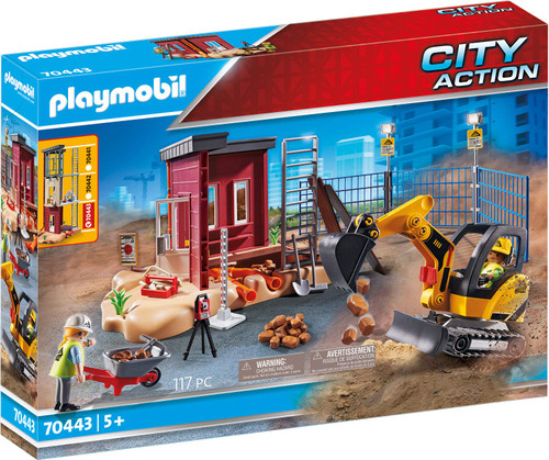 Playmobil Mini Excavator with Building Section