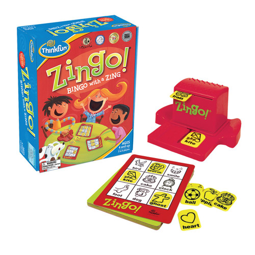 ThinkFun Zingo Bingo Award Winning Game for Pre-Readers and Early Readers Age 4 and Up - One of the Most Popular Board Games for Preschoolers and Their Families