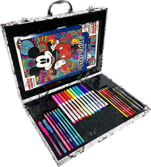 Disney Mickey Mouse and Friends 30 Piece Creative Art Studio Portable Art Set by CRAZArt