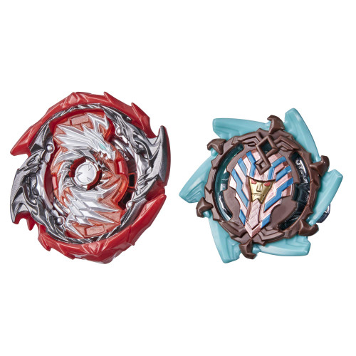 Beyblade Burst Surge Dual Collection Pack Hypersphere Eclipse Evo Devolos D5 and Slingshock Sphinx S4 -- 2 Spinning Tops, Battle Game Toys