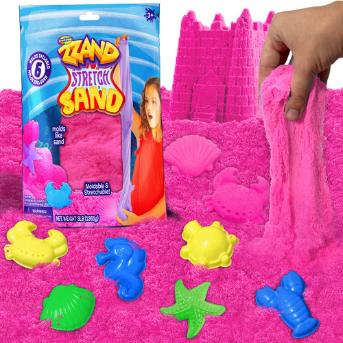 Zzand Stretch Sand Stretchy Sand Kit – Pink