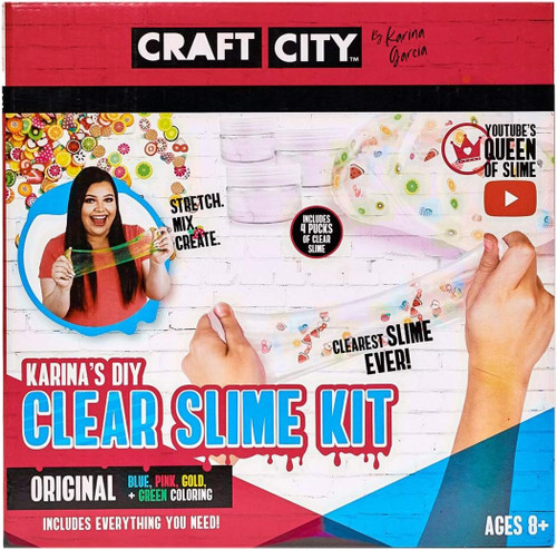 Craft City Karina Garcia DIY Clear Slime Kit | 4 Pack |8 +