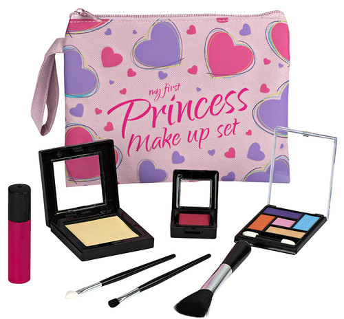 Playkidz Pretend Play Fake Make Up Toy Set for Little Girl Princess - Kids Makeup Kit for Toddlers. (8 PC - Not Real) 