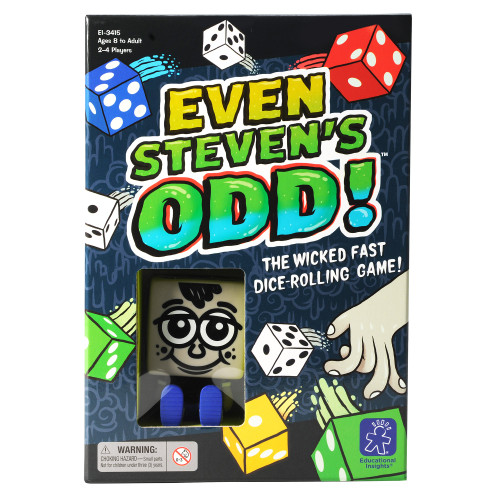 Educational Insights Even Steven's Odd, Dice-Rolling Challenge Game, Fun & Fast-Paced Family Game