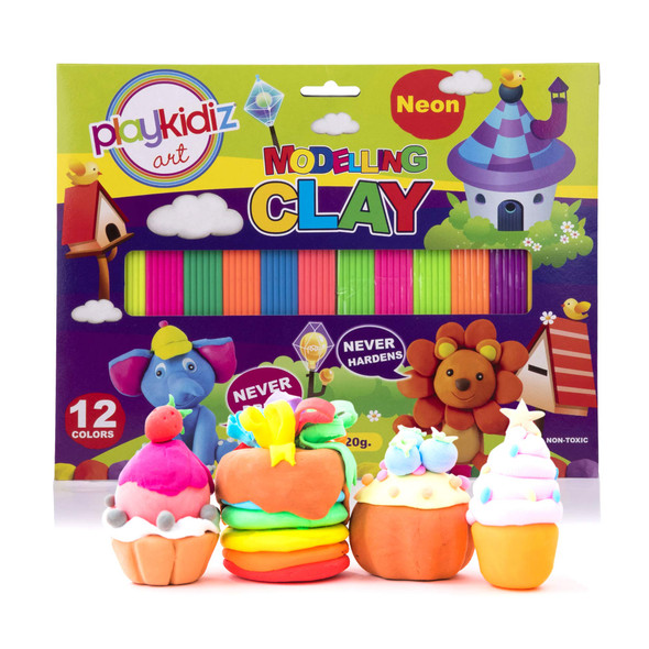 【未使用】EVERY SKIT ＆ EVERY CLAYセット Playkidiz Art Modeling Clay, 9 Classic Bold Colors, Creative
