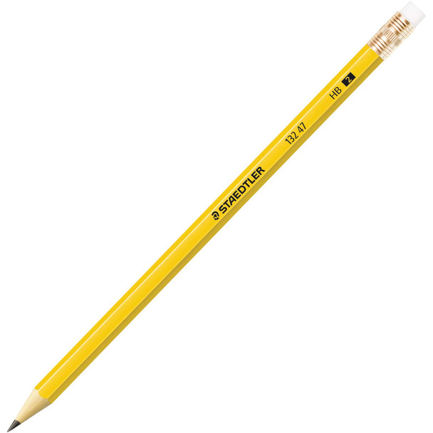 Staedtler Pre-sharpened No. 2 Pencils - 2HB Lead - Yellow Barrel - 12 / Dozen