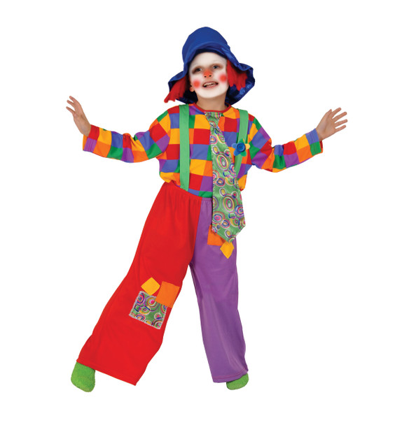 Colorful Boy's Clown Costume By Dress Up America