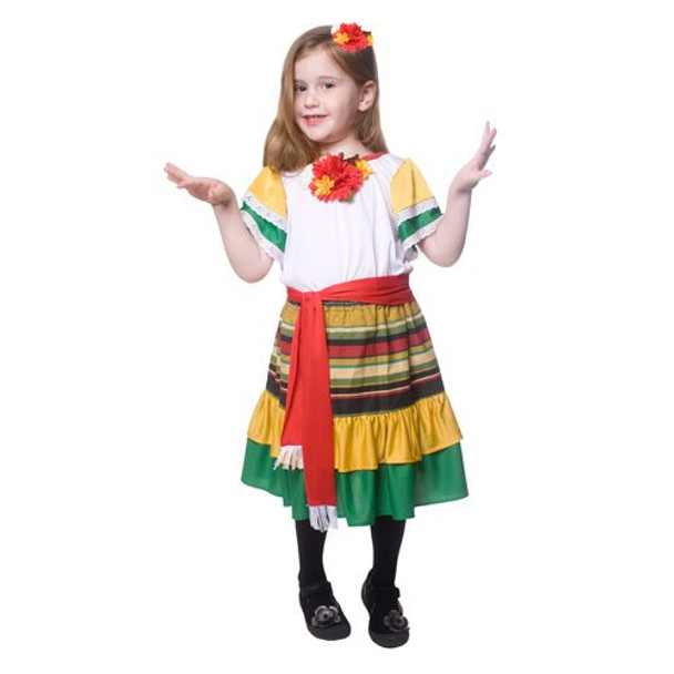 Little Girl Mexican Dancer Costume By Dress Up America