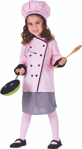 Little Pretty Master Girl Chef Costume by Dress Up America