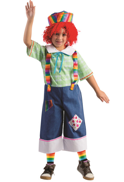 Girl Rainbow Rag Doll Costume By Dress Up America