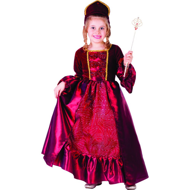 Burgundy Belle Ball Gown for Little Girls By Dress Up America - Size Toddler 4