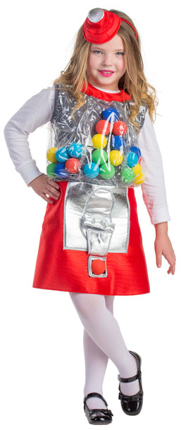 Gumball Machine Costume for Girls by Dress Up America