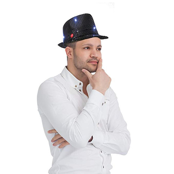 Black Hat with Flashing Lights