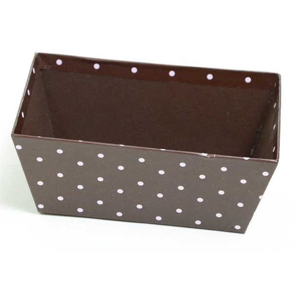 Brown and Pink Polka Dot Gift Basket