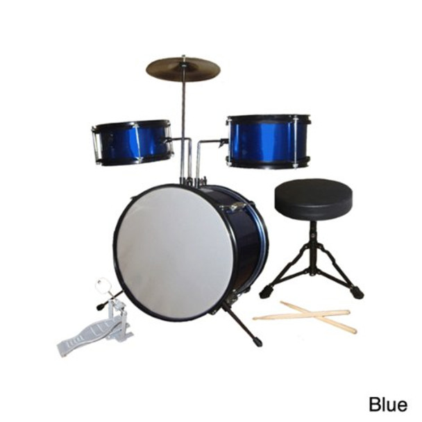Rock Star 5 Piece Kids Drum Set- Blue