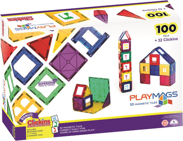Playmags 100 +32 Pcs. Alef Beis Set