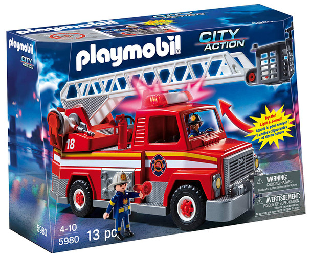 PLAYMOBIL Rescue Ladder Unit Fire Truck