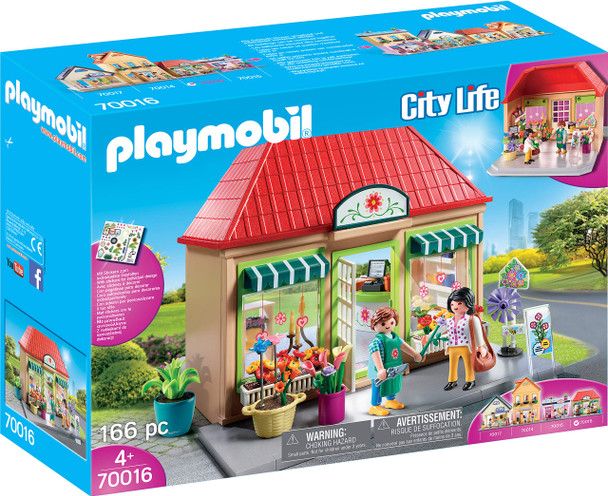Playmobil My Flower Shop Playset, Colourful (70016)