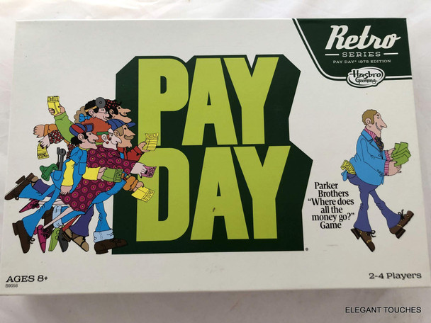 Retro Series Payday Board Game, 1975 Edition  Where Does All The Money Go, The Game of Handling Finances  Ideal Board Games for Families and Game Nights Collectible Retro Version,