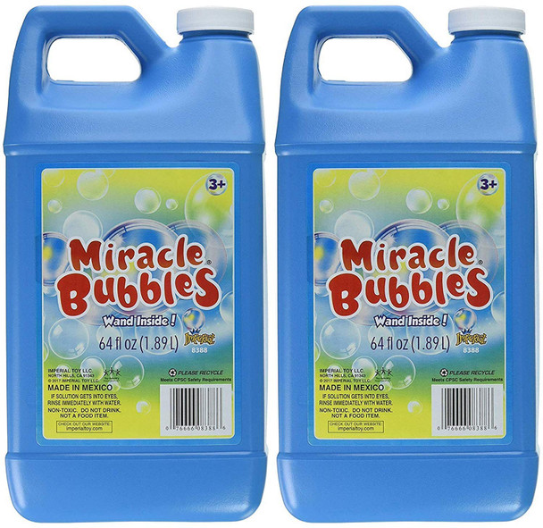 Darice 1021-13 Miracle Bubbles Solution Refill, 64-Ounce Bottle Colors May Vary