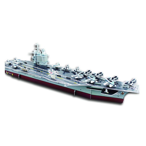 Puzelworx 3D Puzzles for Adult and Kids, Aircraft Carrier Model Kit Puzzle, Model Building Kits 3D Foam Puzzle, STEM Projects for Kids, Great Gift, DIY Project for Kids (Aircraft Carrier)