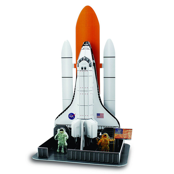 Puzelworx 3D Puzzles for Adult and Kids, Space Shuttle Model Kit Puzzle, Model Building Kits 3D Foam Puzzle, STEM Projects for Kids, Great Gift, DIY Project for Kids (Space Shuttle)