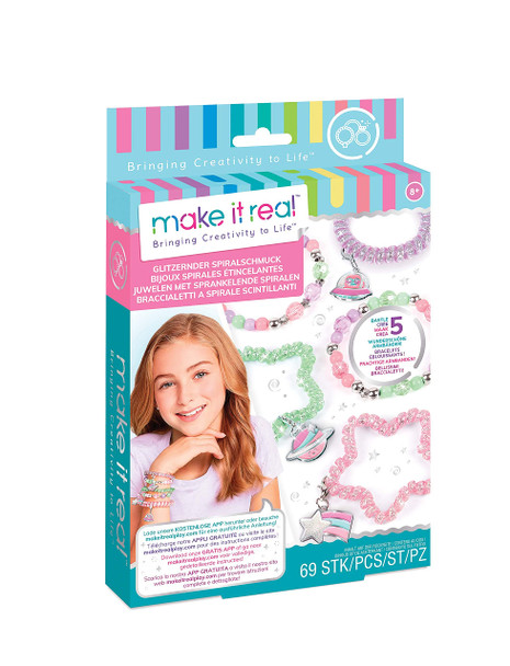 Make It Real 1210 Jewellery Making Sets for Children, Multi-Coloured