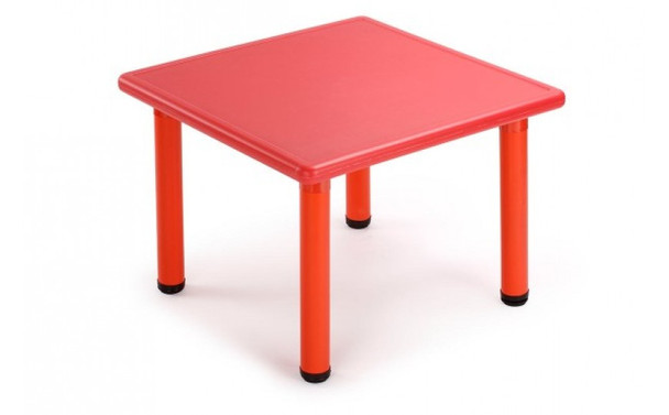 Square Activity Kids Plastic Table - Red