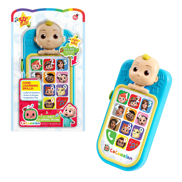 CoComelon JJ’s First Learning Toy Phone for Kids with Lights, Sounds, Music  by Just Play