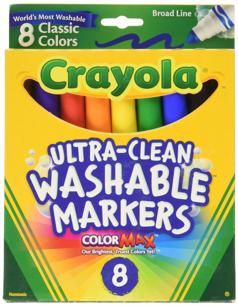 Crayola Broad Point Washable Markers - Pack of 5