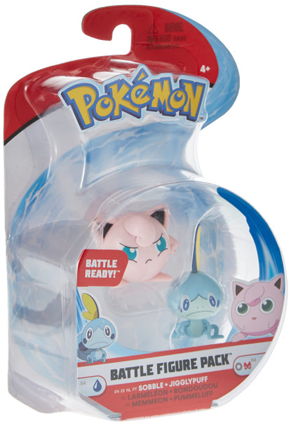 Pokémon - Battle Figure 2 Pack - Jigglypuff and Sobble